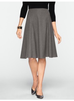 Italian Flannel Modern Flared Skirt