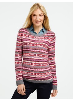 Stripe Fair Isle Sweater