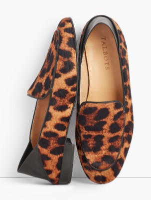 Cassidy Collapsible Flats - Haircalf Leopard