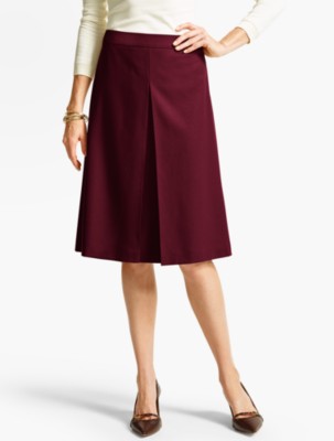 Italian Flannel Pleated Skirt - Talbots