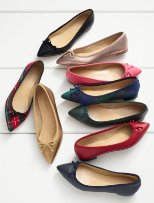 tartan ballet flats