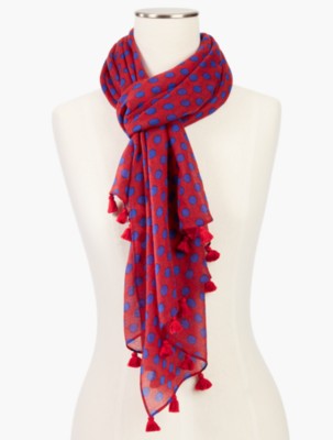 Winter Polka-Dot Scarf - Talbots